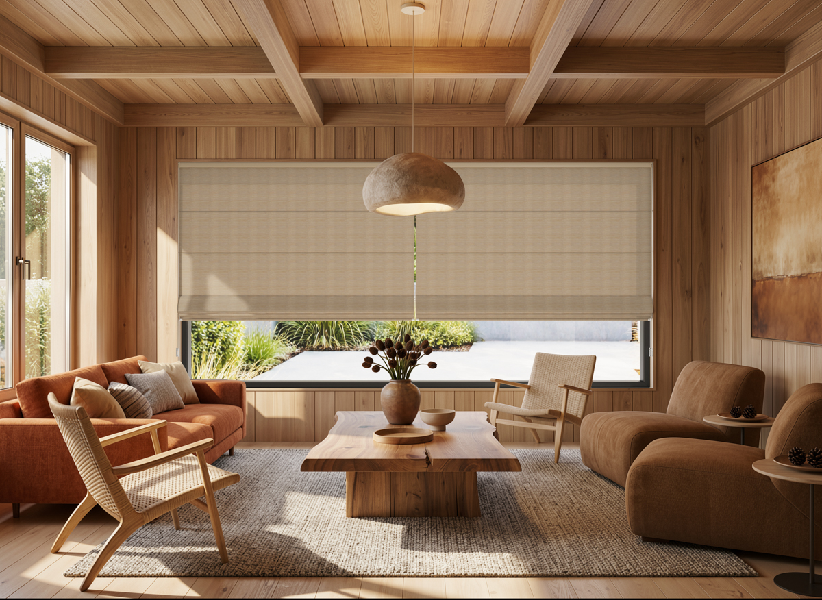 Motorised roman blinds